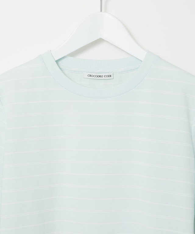 ボーダー 7分袖 Tシャツ