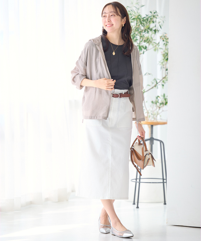 ピンタック リッチ Tシャツ