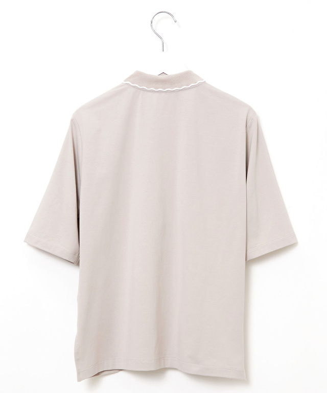 スカラップリブ ポロ カーディガン【オンラインショップ・一部店舗限定】