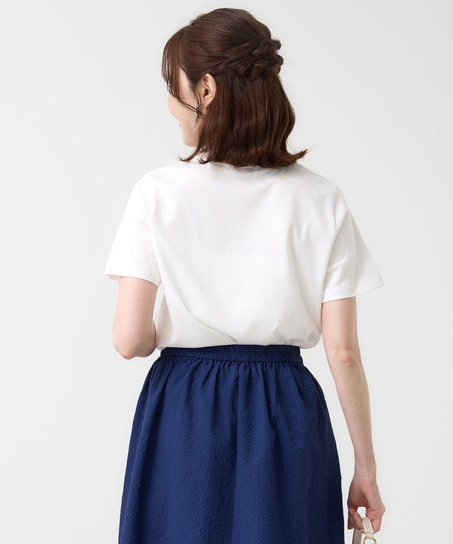 ネックレスプリント 半袖 Tシャツ