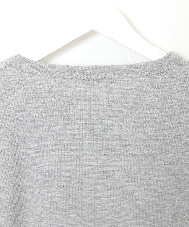 ラメ編み リブ Tシャツ