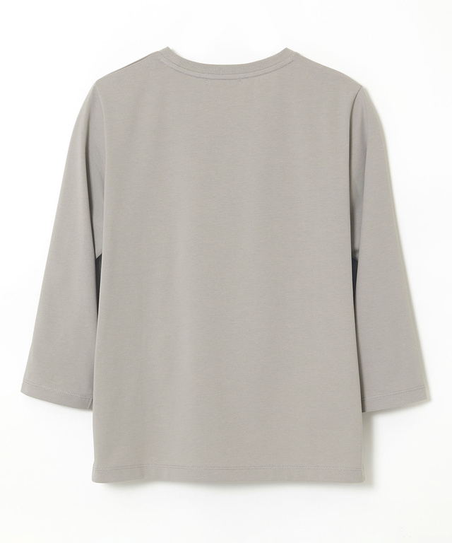 フロッキープリント 7分袖 Tシャツ