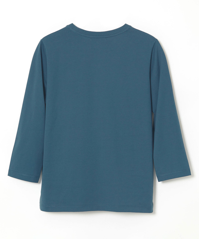 フロッキープリント 7分袖 Tシャツ