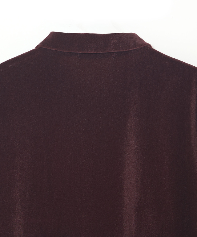ベロア ポロ カーディガン【オンラインショップ・一部店舗限定】