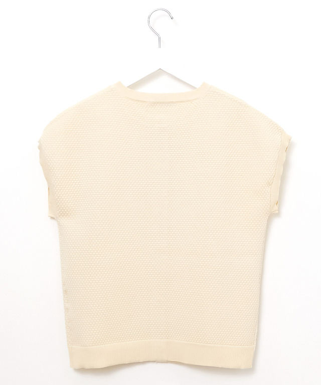 フレンチスリーブ ニット ベスト【手洗いOK】【一部店舗限定】