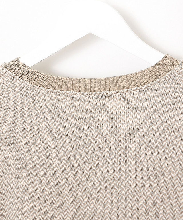 ヘリンボーン サイドボタン ベスト