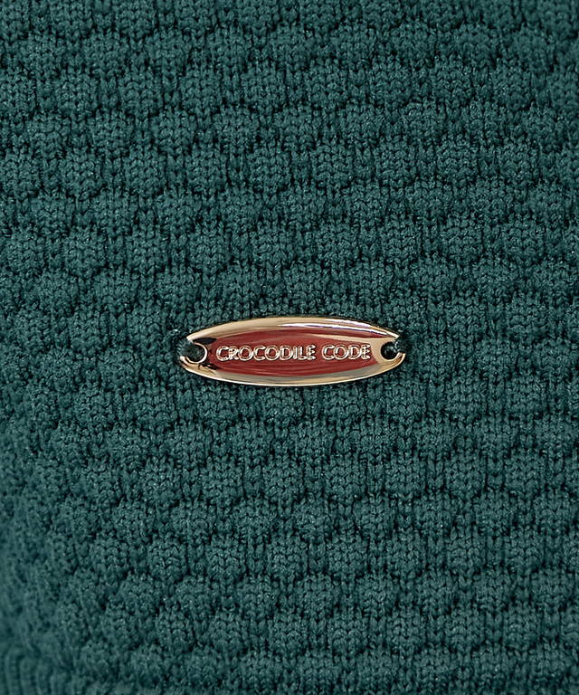 ポップコーン編み ジップアップ カーディガン