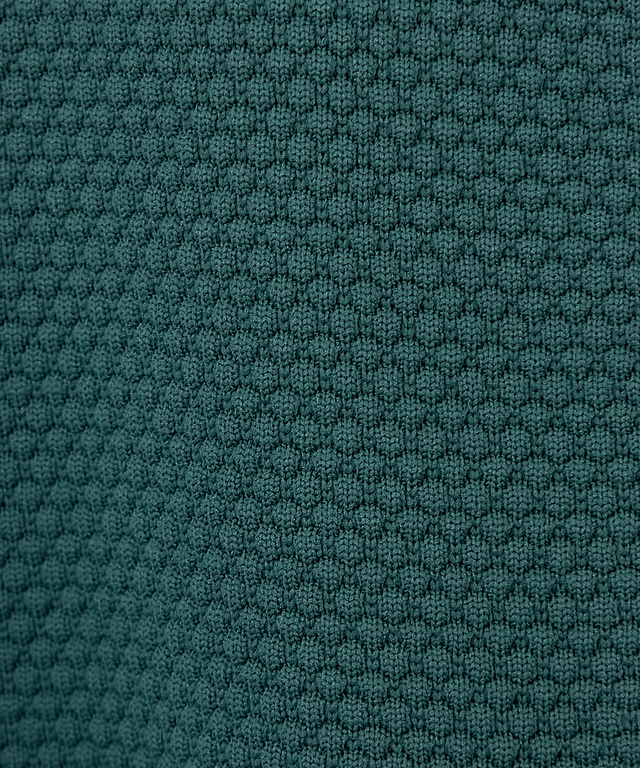 ポップコーン編み ジップアップ カーディガン