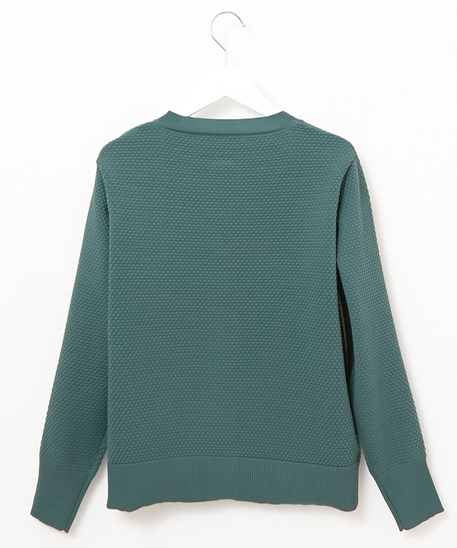 ポップコーン編み ジップアップ カーディガン