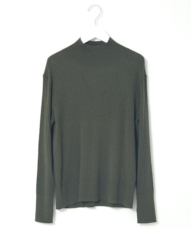 ラメ糸 ハイネック ニット【一部店舗限定】