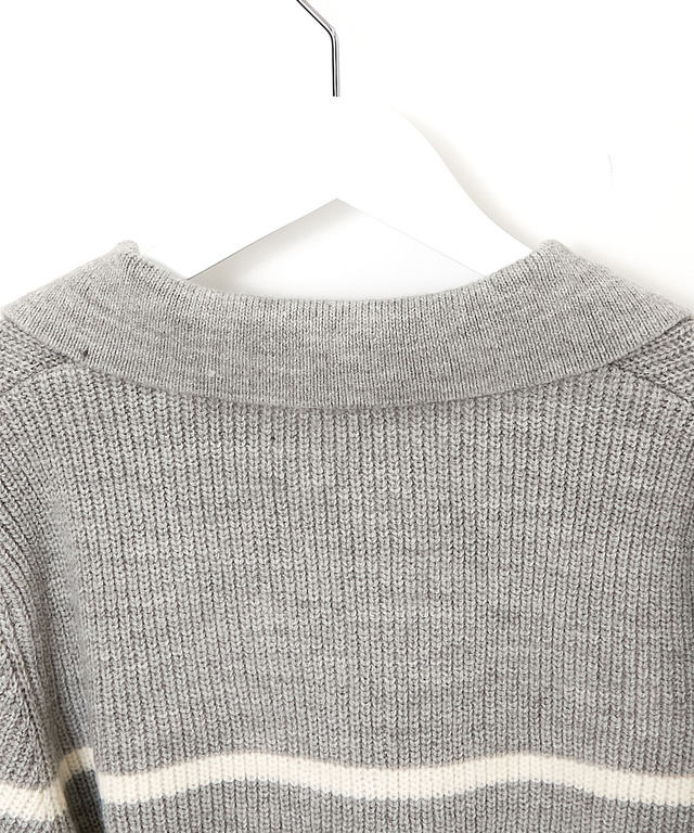 ウールブレンド スキッパー ニット