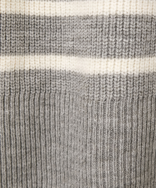 ウールブレンド スキッパー ニット