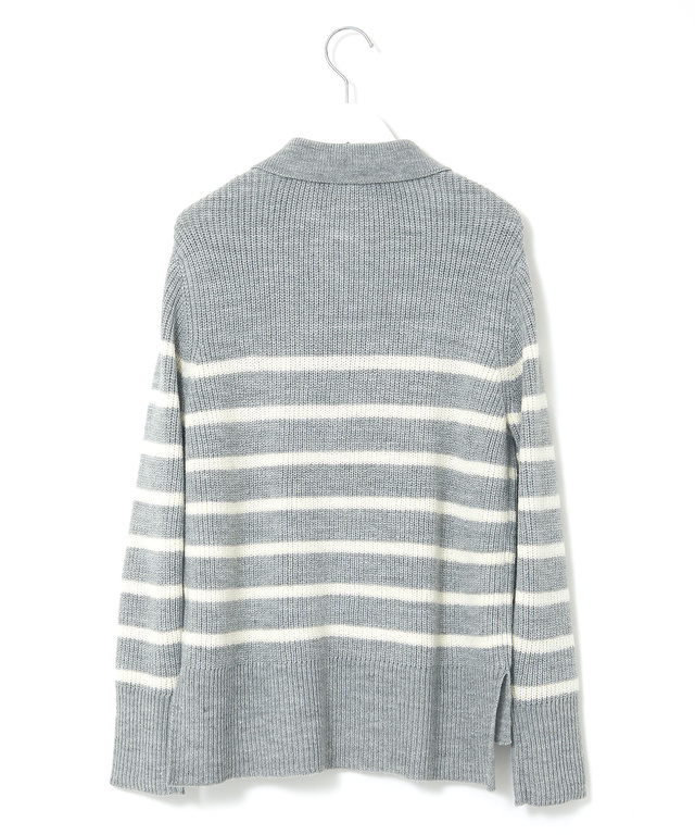 ウールブレンド スキッパー ニット