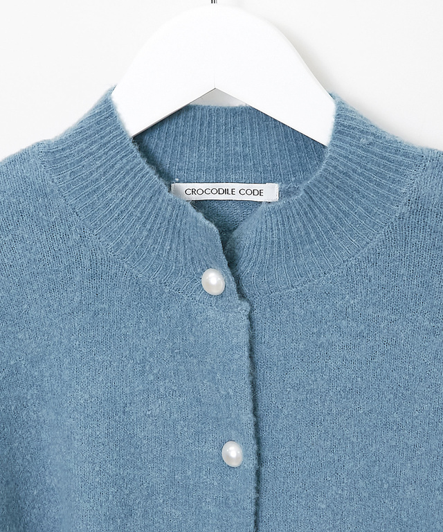 ブークレ パールボタン カーディガン