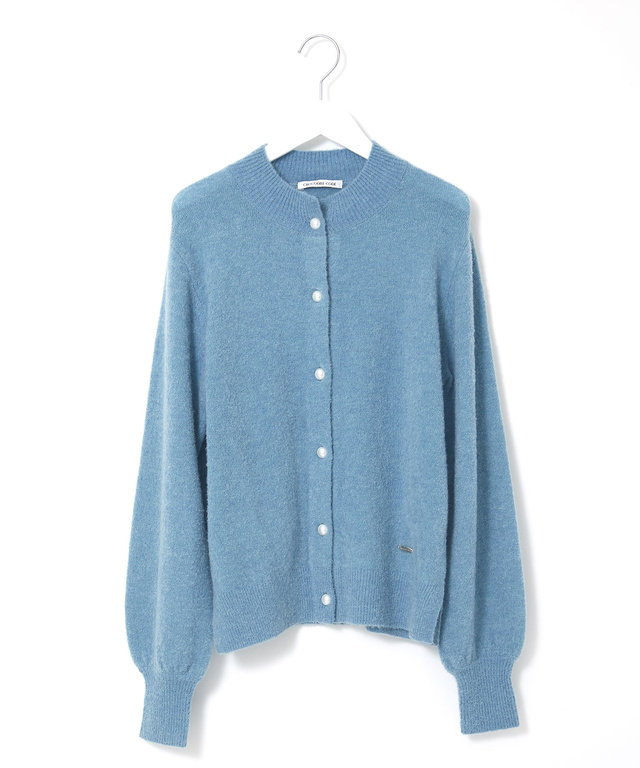 ブークレ パールボタン カーディガン