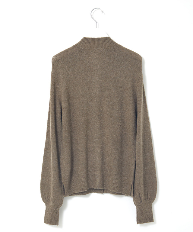 ブークレ パールボタン カーディガン