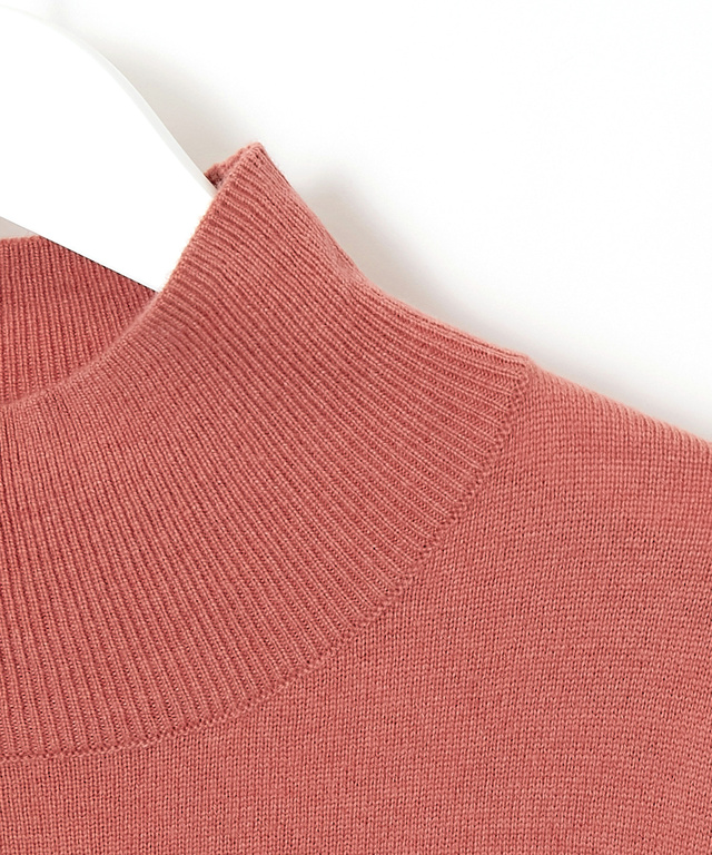 ウールブレンド アイレット ニットチュニック