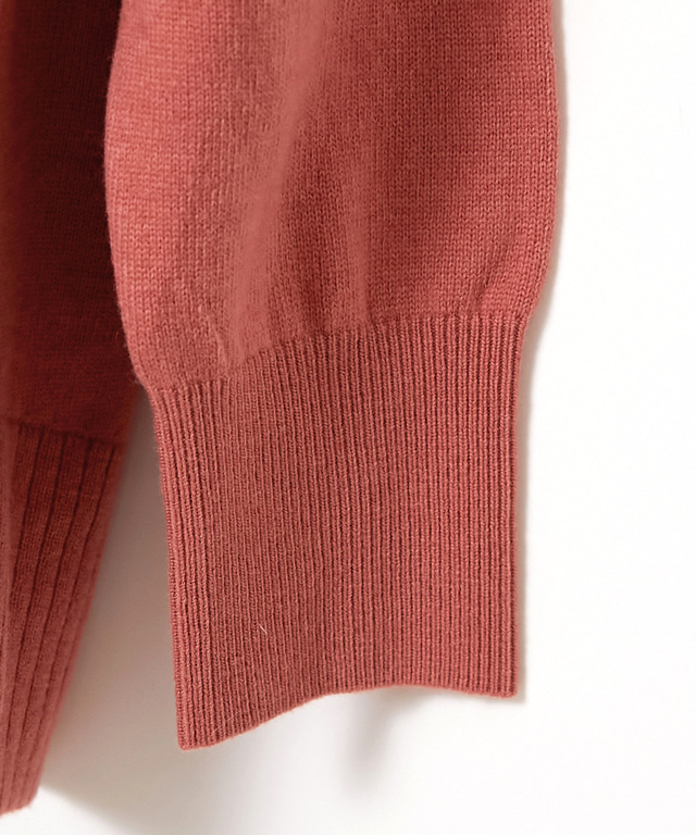 ウールブレンド アイレット ニットチュニック