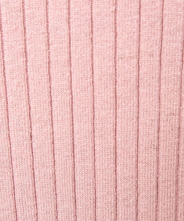 ラメ糸 リブハイネック ニット【一部店舗限定】