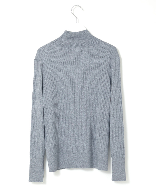 ラメ糸 リブハイネック ニット【一部店舗限定】