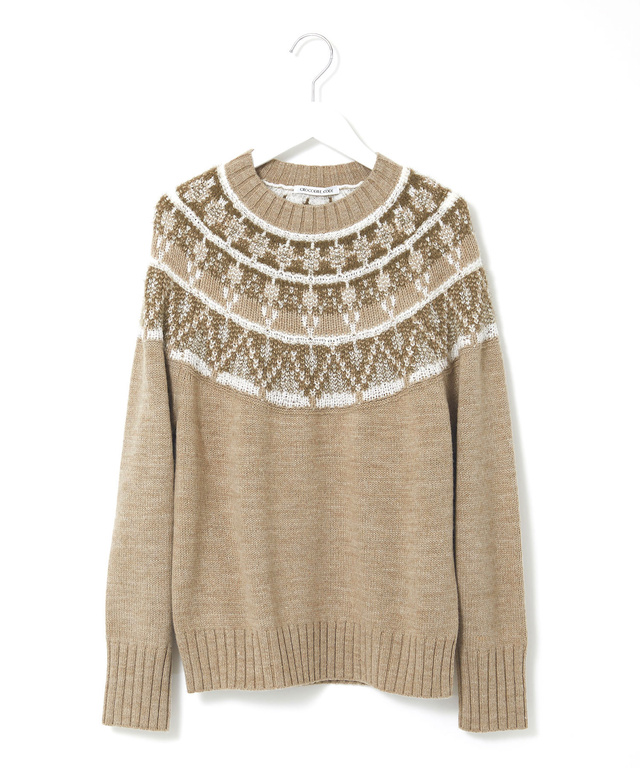 求心柄 ラメ ニット