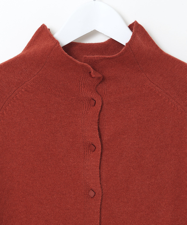 ボトルネック カーディガン