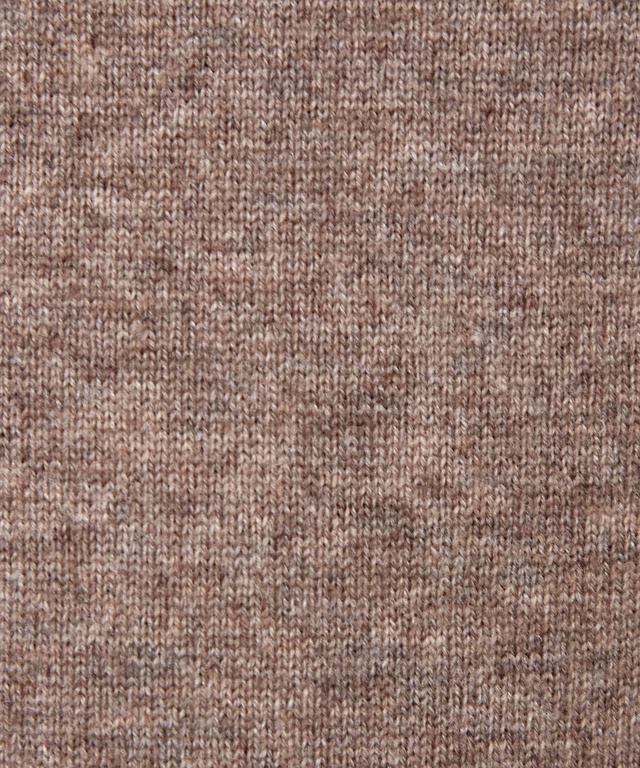 ウールブレンド モックネック ニットチュニック