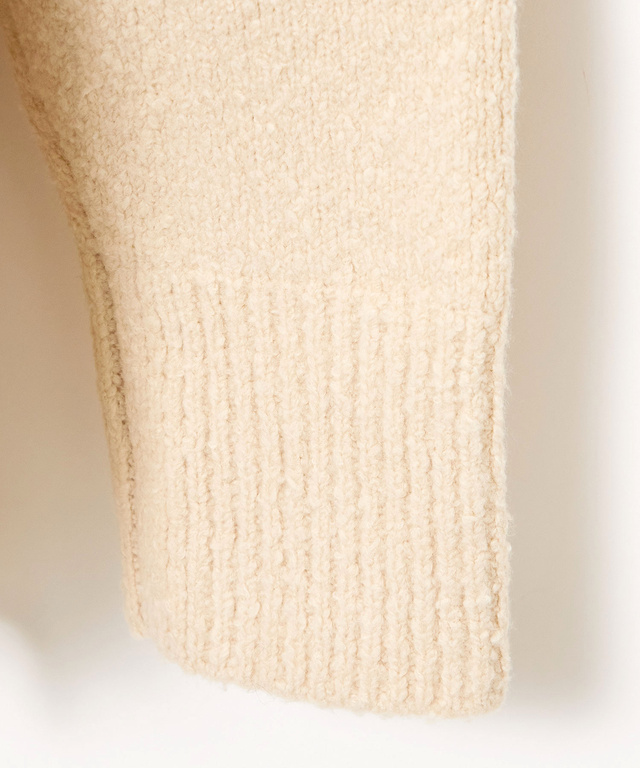 ケーブル編み ハイネックニット【手洗いOK】