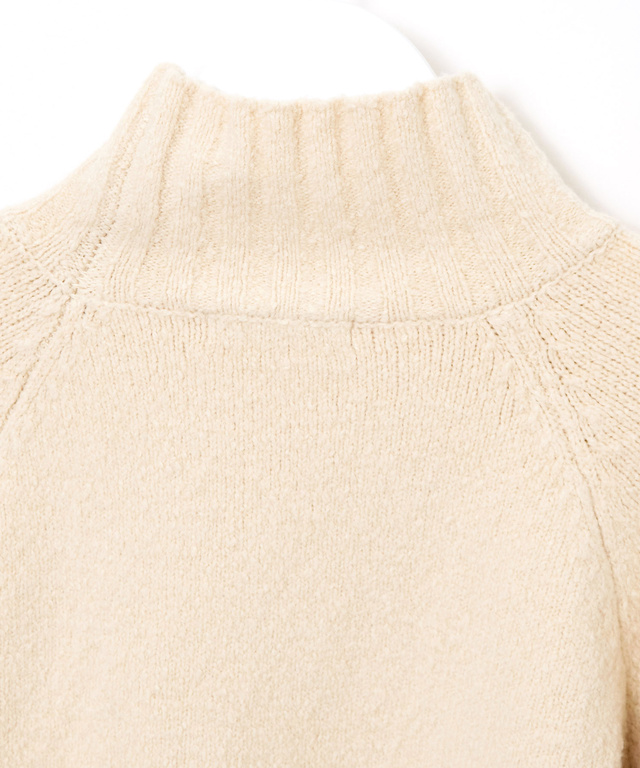 ケーブル編み ハイネックニット【手洗いOK】