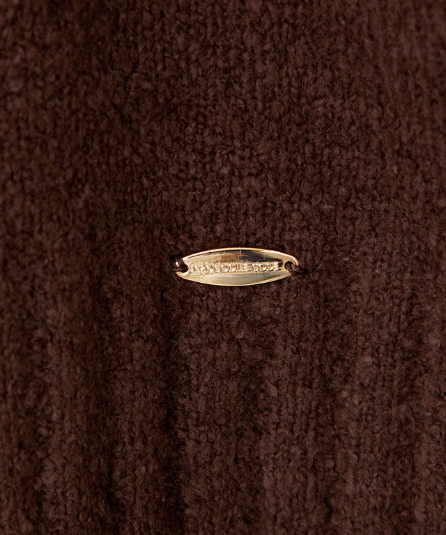 ケーブル編み ハイネックニット【手洗いOK】