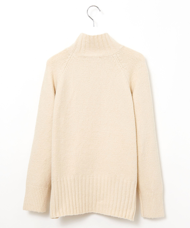 ケーブル編み ハイネックニット【手洗いOK】