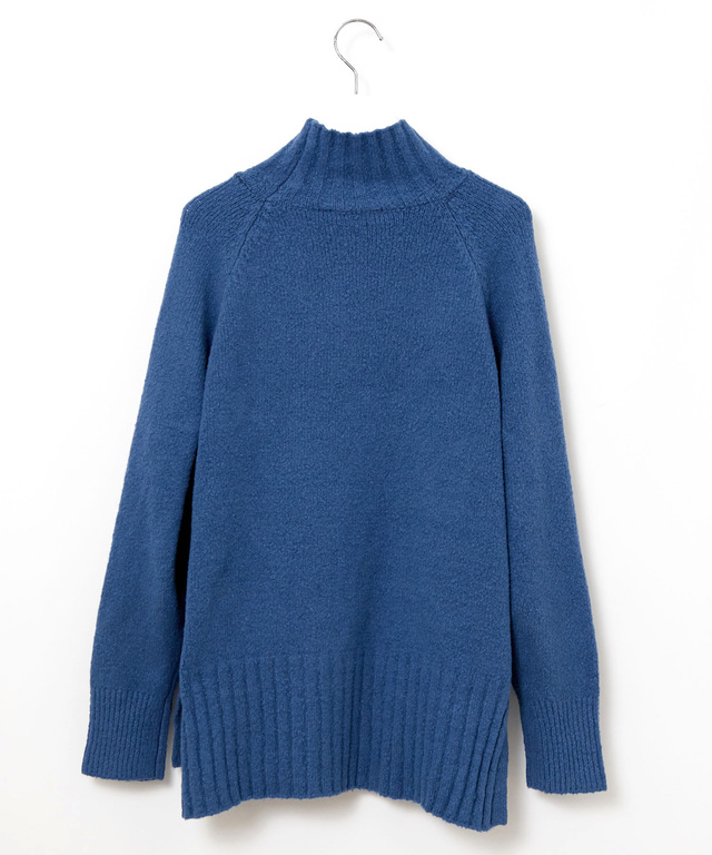 ケーブル編み ハイネックニット【手洗いOK】