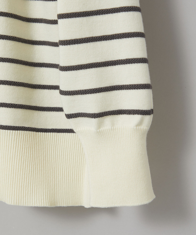 アシンメトリー ボーダー ニット【手洗いOK】