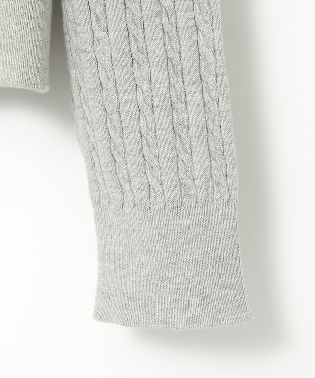 ケーブル編み ニットカーディガン【手洗いOK】【オンラインショップ・一部店舗限定】