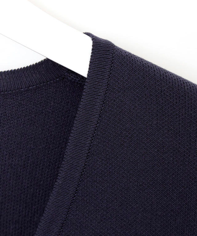ダブルボタン ニット ジャケット【手洗いOK】