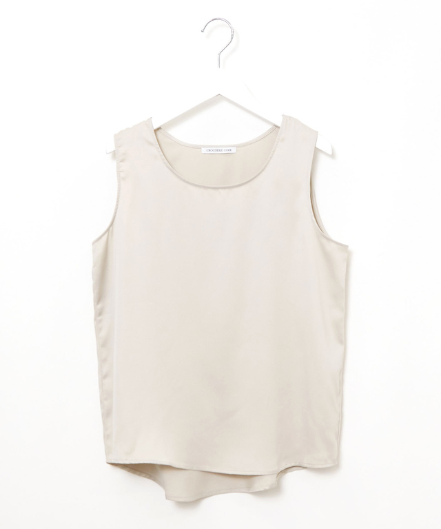 リネンブレンド インナー付きニット【手洗いOK】【オンラインショップ・一部店舗限定】