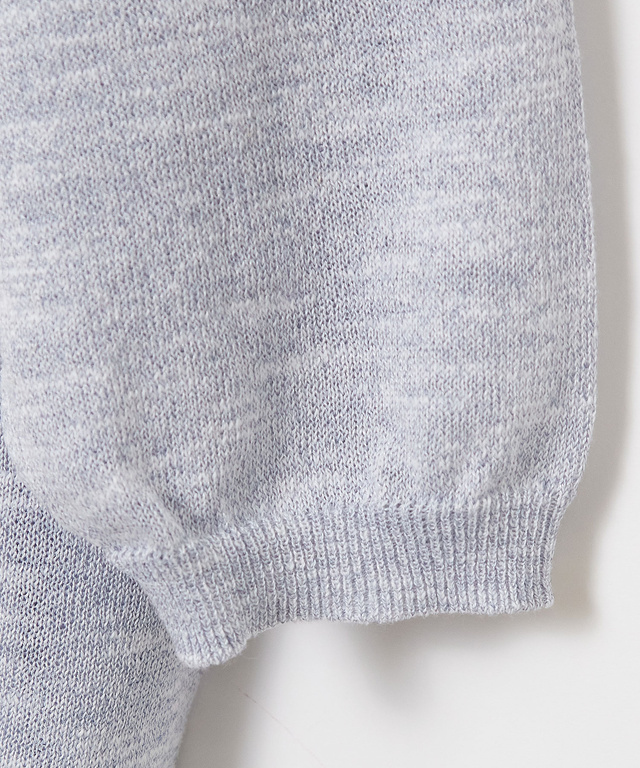 リネンブレンド インナー付きニット【手洗いOK】【オンラインショップ・一部店舗限定】