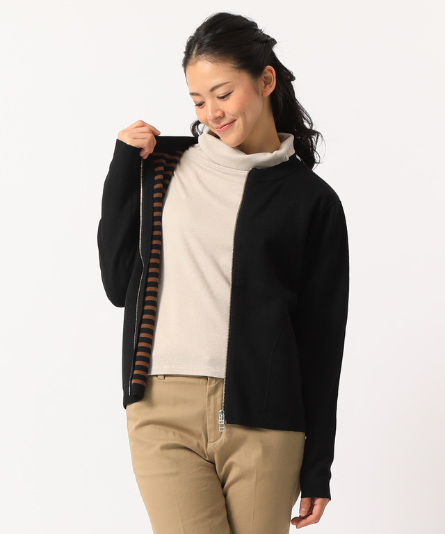 ZIPニットジャケット