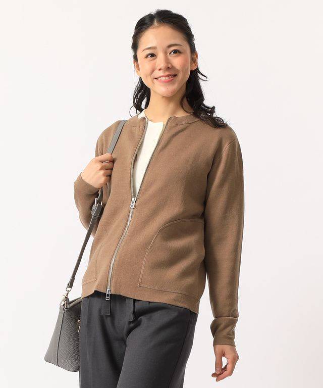 ZIPニットジャケット