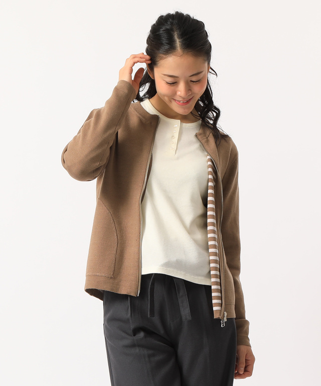ZIPニットジャケット