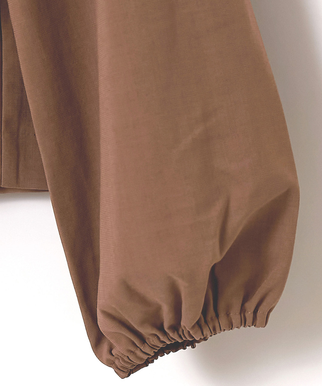 リネンライク ペプラム ジャケット【手洗いOK】