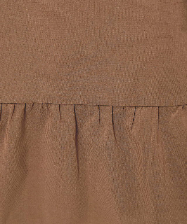 リネンライク ペプラム ジャケット【手洗いOK】