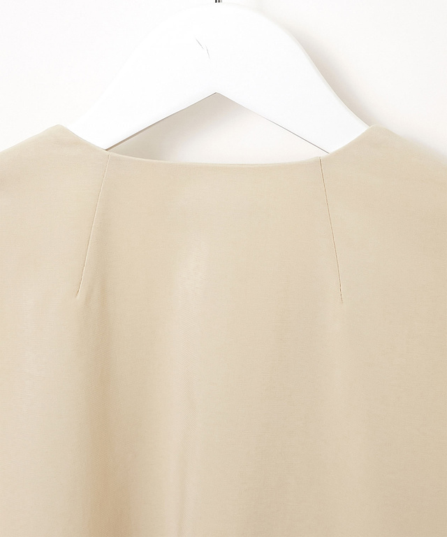 ベルト付き ミドル丈 ジレ【手洗いOK】【一部店舗限定】