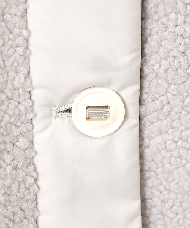 ボア切り替えキルト コート