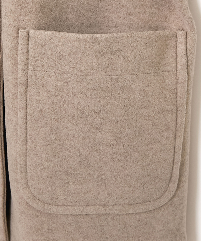 ジャージー メルトンライク コート