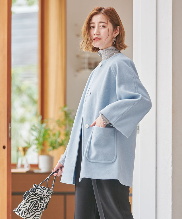 ジャージー メルトンライク コート