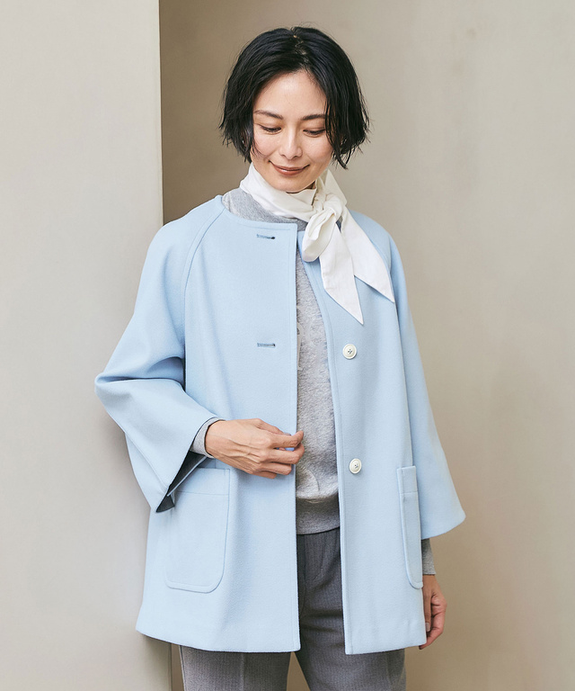 ジャージー メルトンライク コート