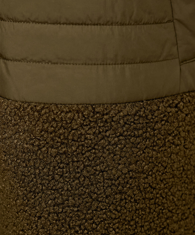 ボア切り替え ポンチョ コート【一部店舗限定】