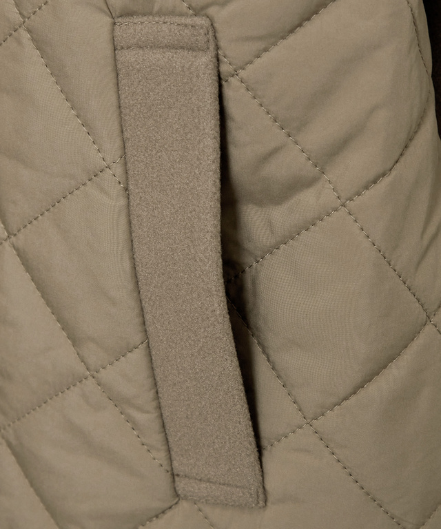 キルティング ステンカラー コート