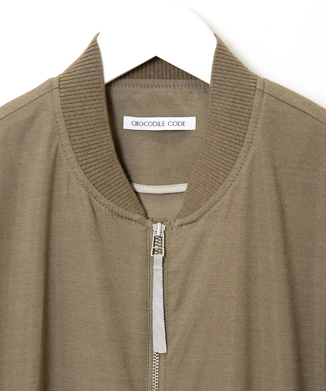 リネンライク ブルゾン